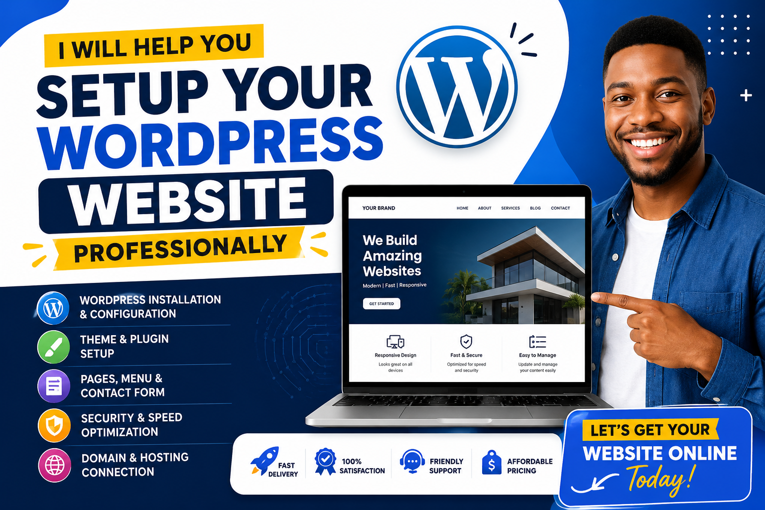 I Will Help Setup Your Wordpress Website